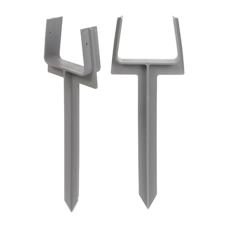 Amerimax Home Products Amerimax 10.5 in. H X 3 in. W X 2 in. L Gray Vinyl K Downspout Anchor 85210